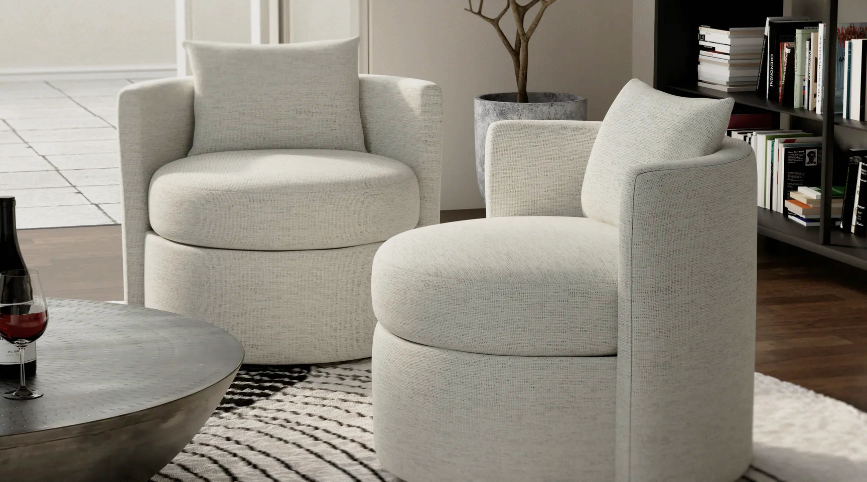 Olive Large Swivel Chair