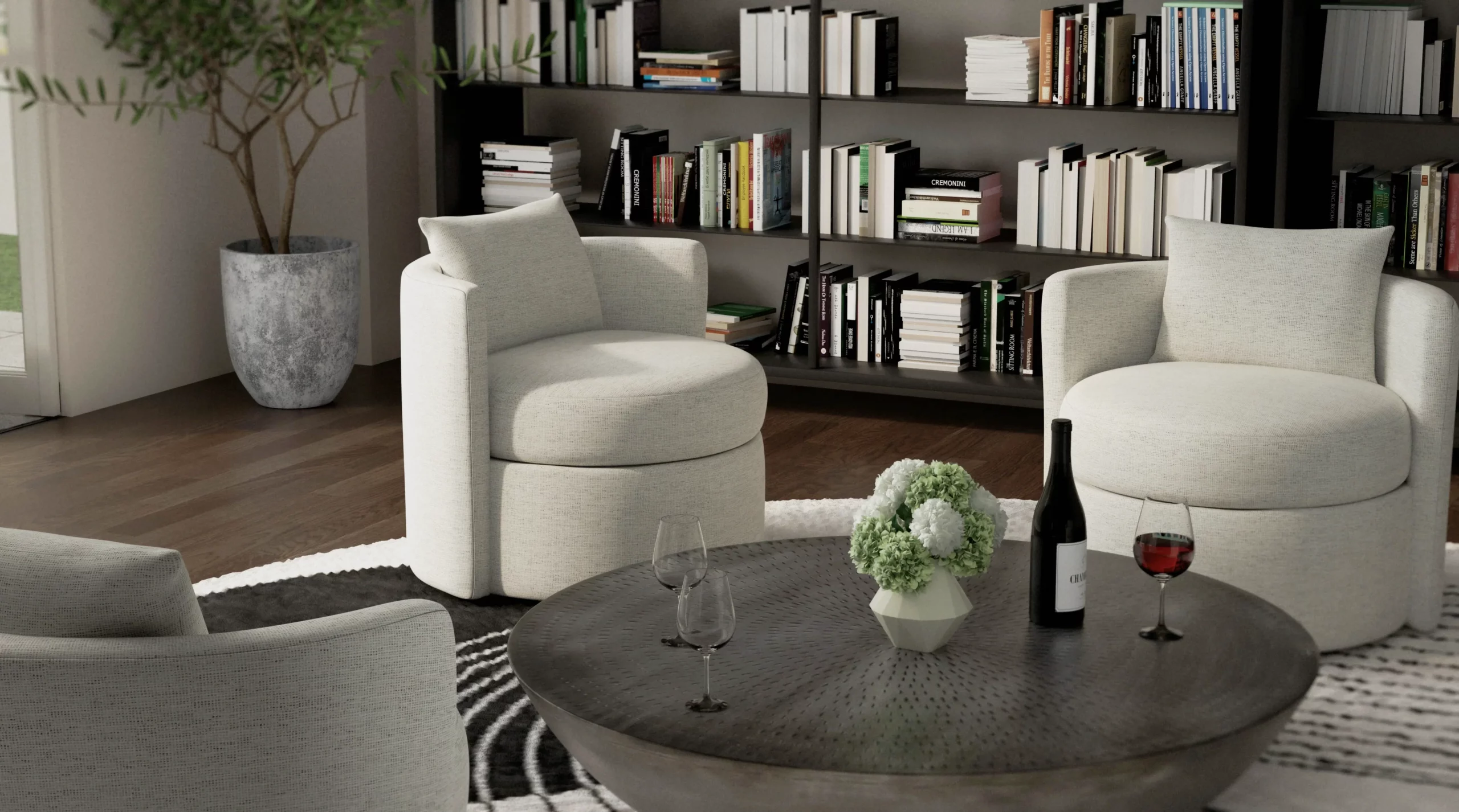 Olive Large Swivel Chair