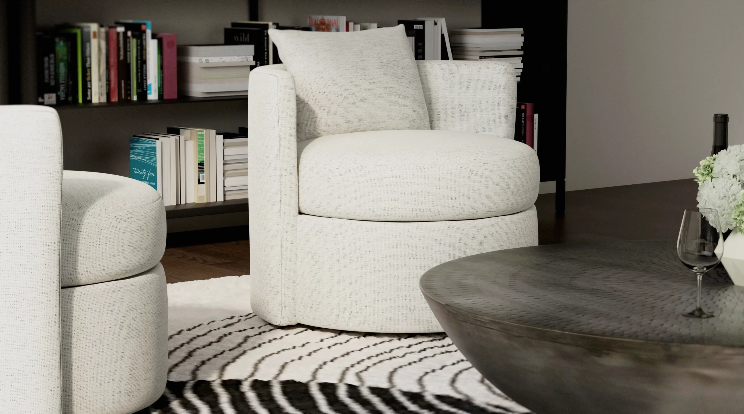 Olive Large Swivel Chair