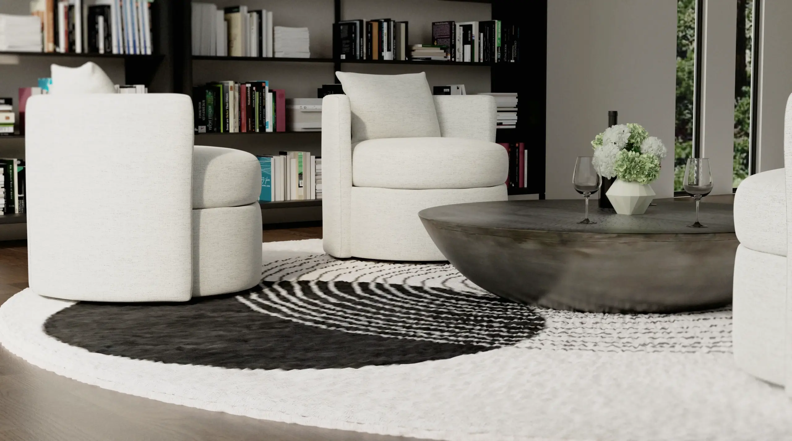 Olive Small Swivel Chair