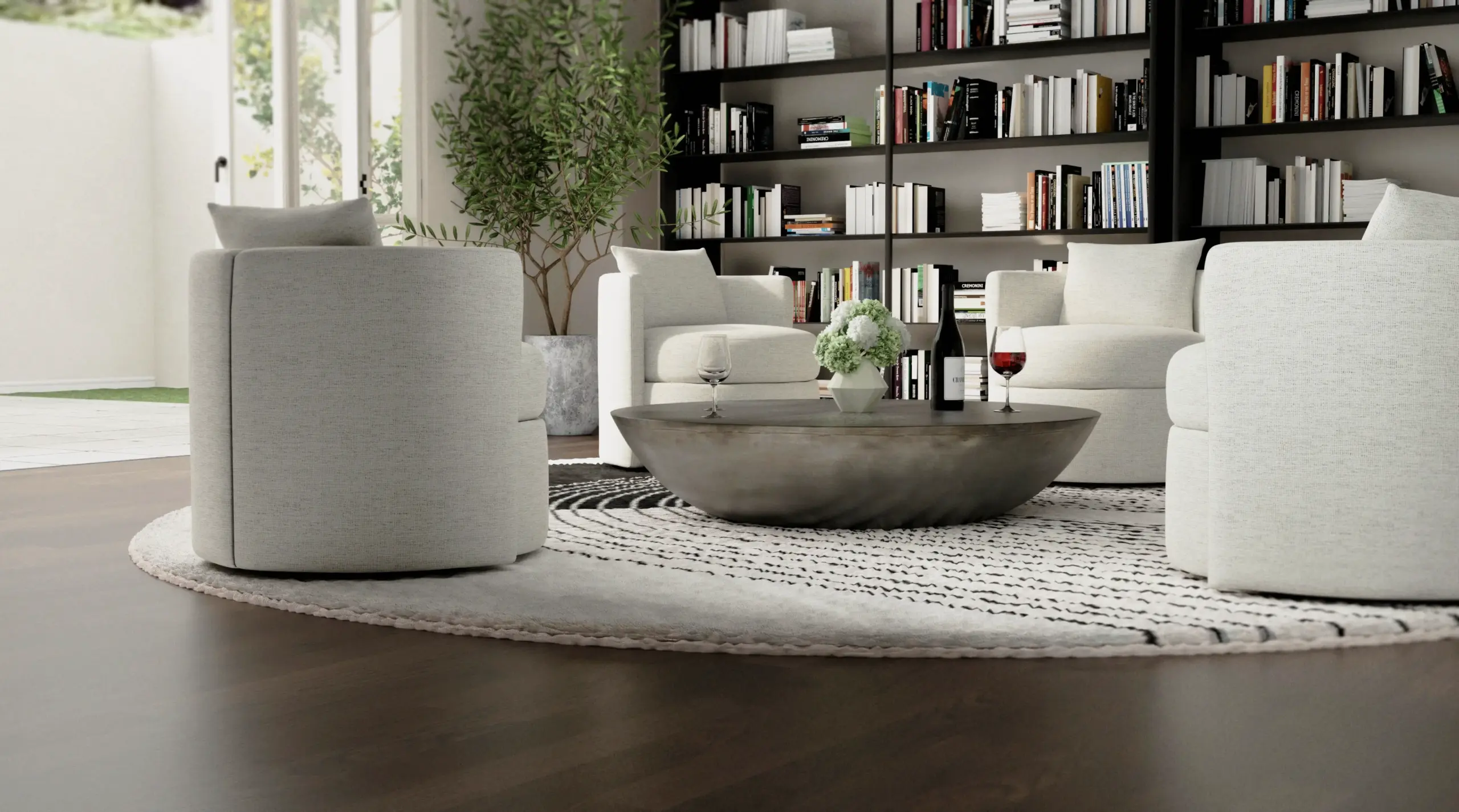 Olive Small Swivel Chair