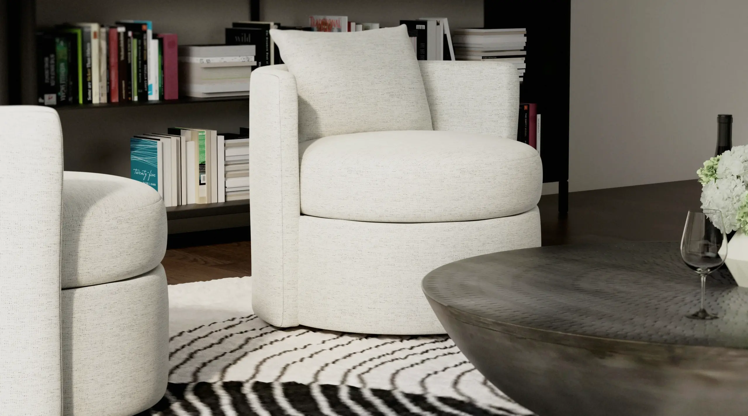 Olive Small Swivel Chair