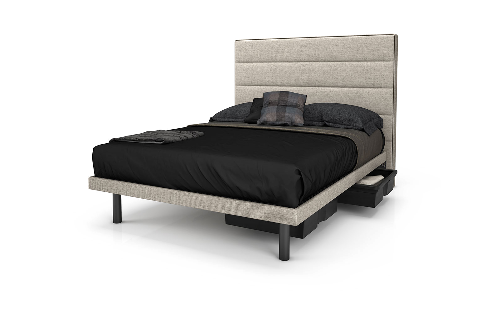 Reflexx Platform Bed Base with Adelaide Headboard