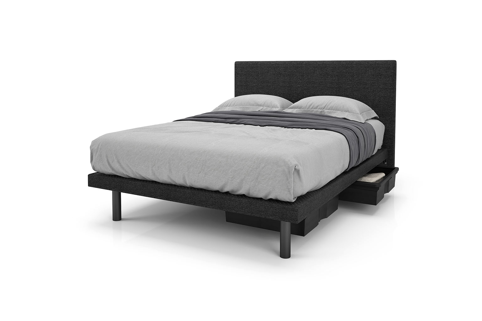 Reflexx Platform Bed Base with Ennis Headboard