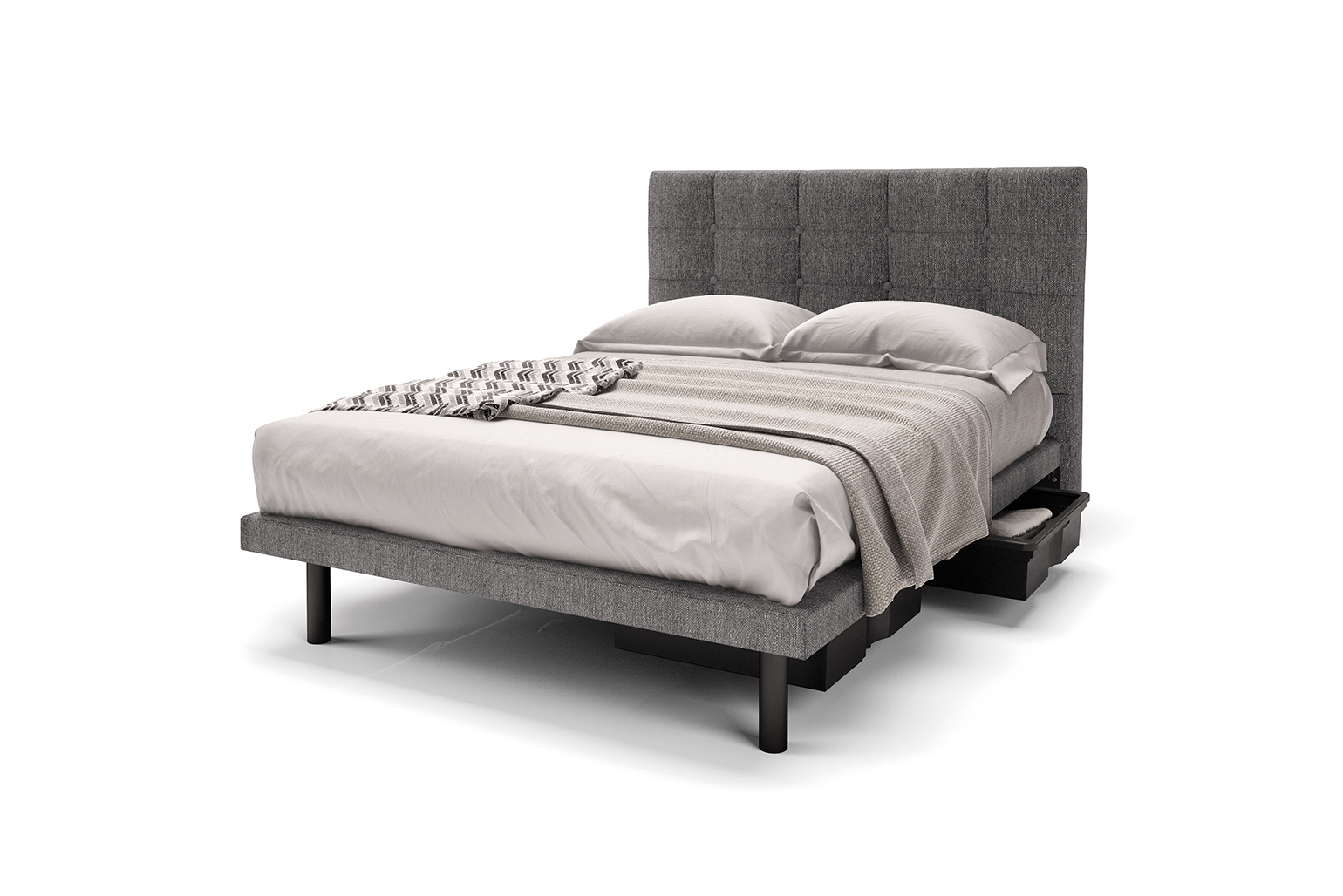 Reflexx Platform Bed Base with Heaven Headboard
