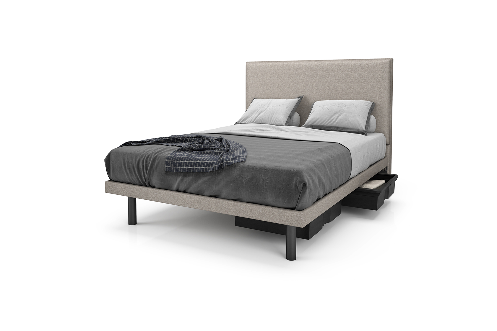 Reflexx Platform Bed Base with Liverpool Headboard