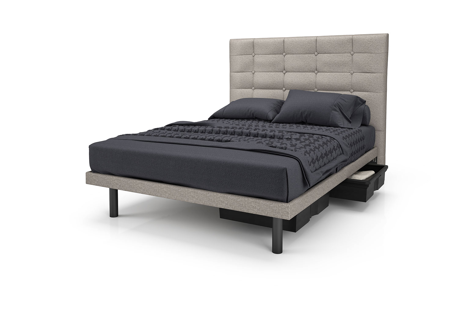 Reflexx Platform Bed Base with Zenith Headboard