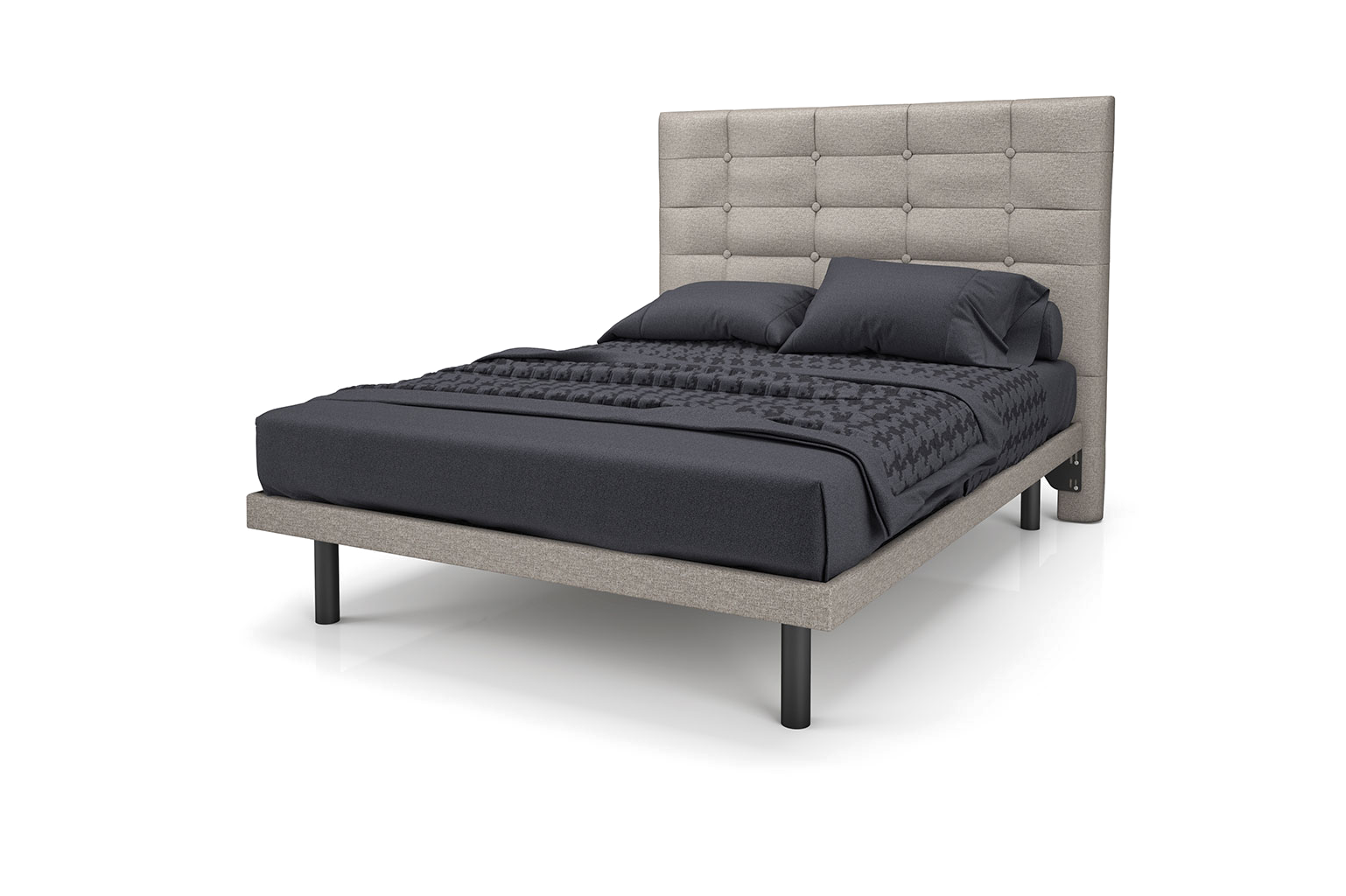 Reflexx Platform Bed Base with Ocean Headboard
