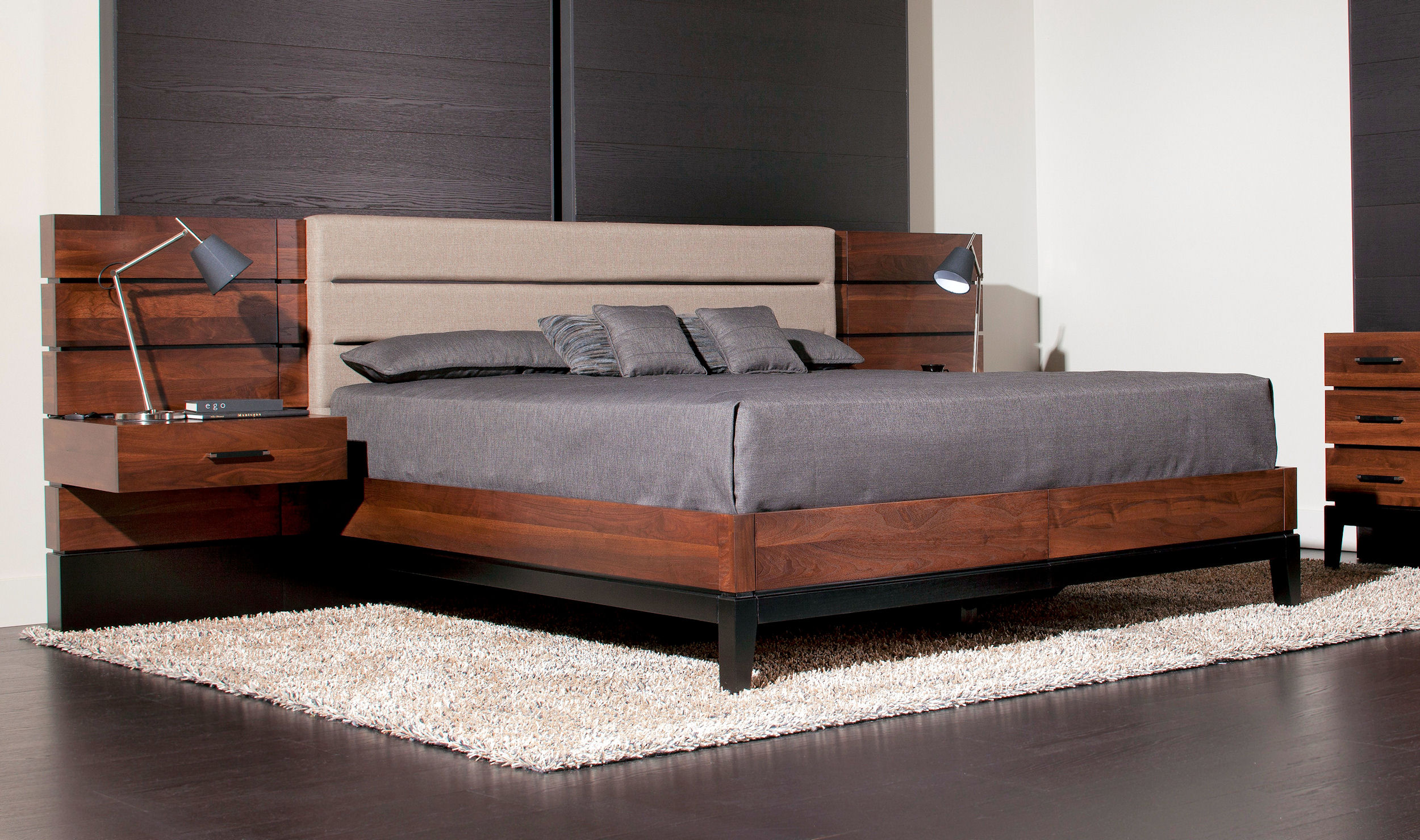 Definity Wood Panel Bed w/ Storage Drawers