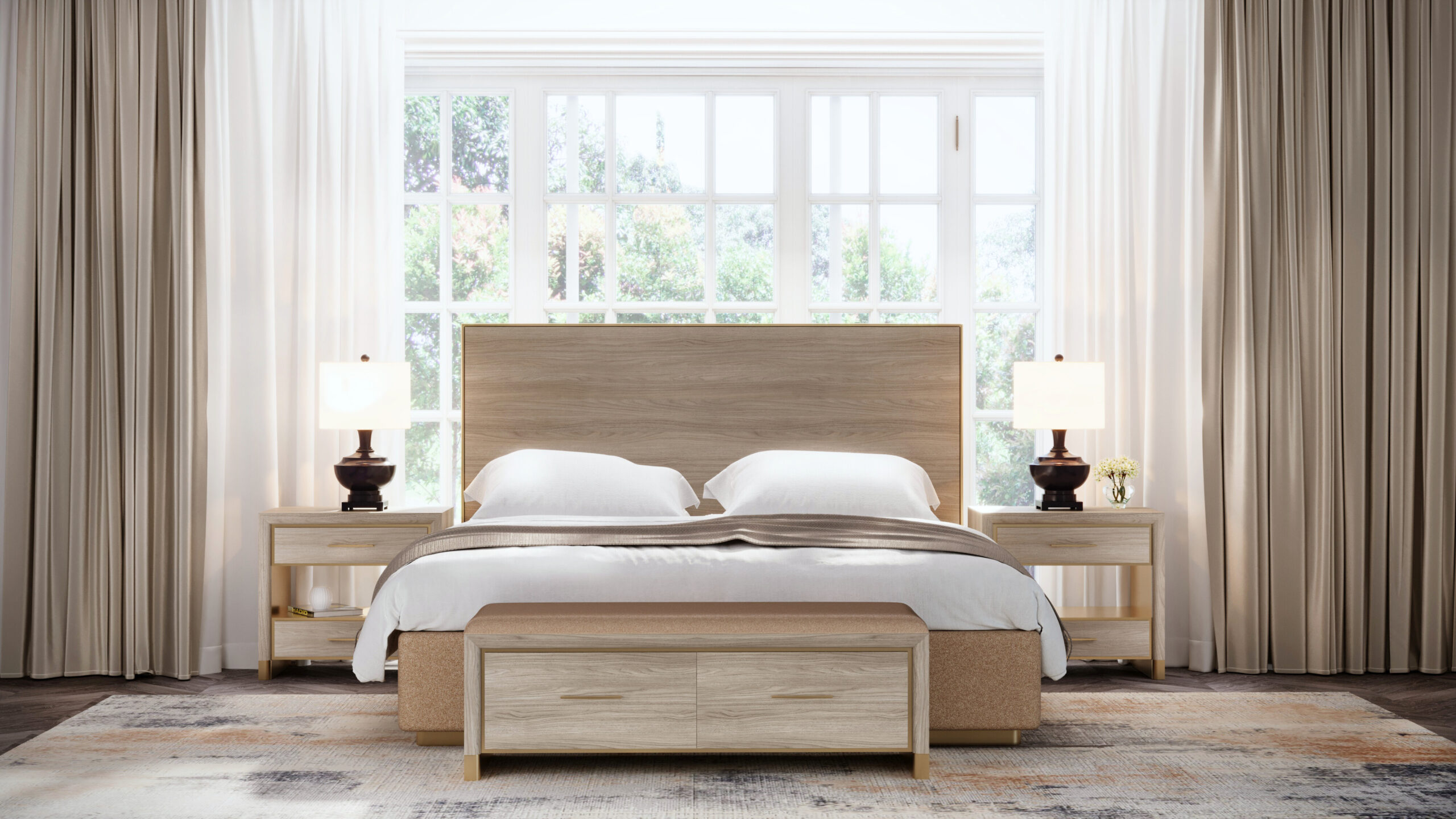 Allure 2 Drawer Night Stand