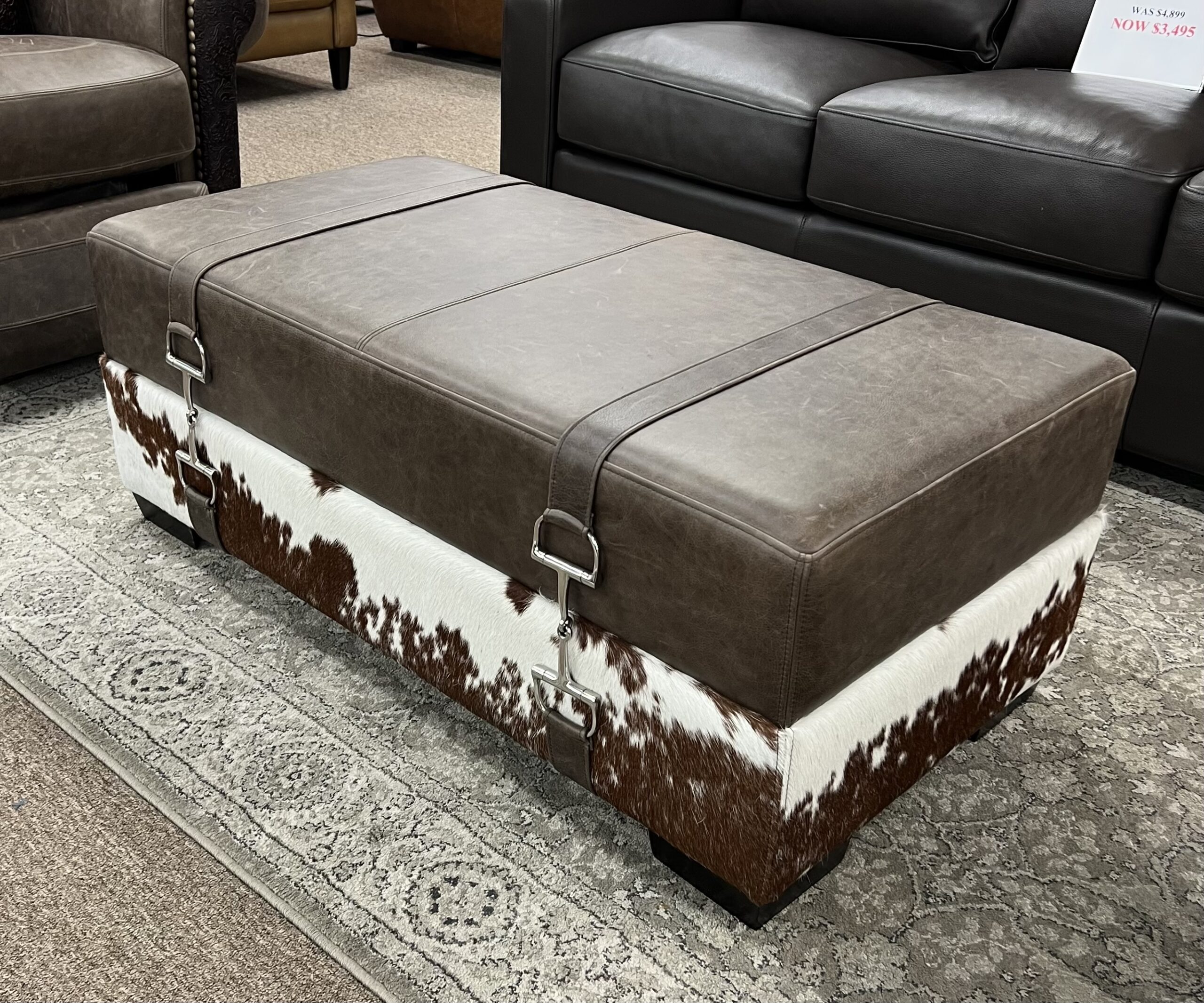 Wyoming recliner & Miller ottoman set