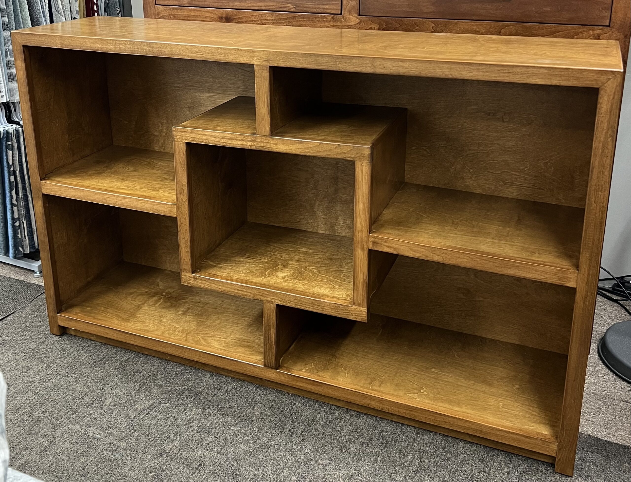Custom maple bookcase