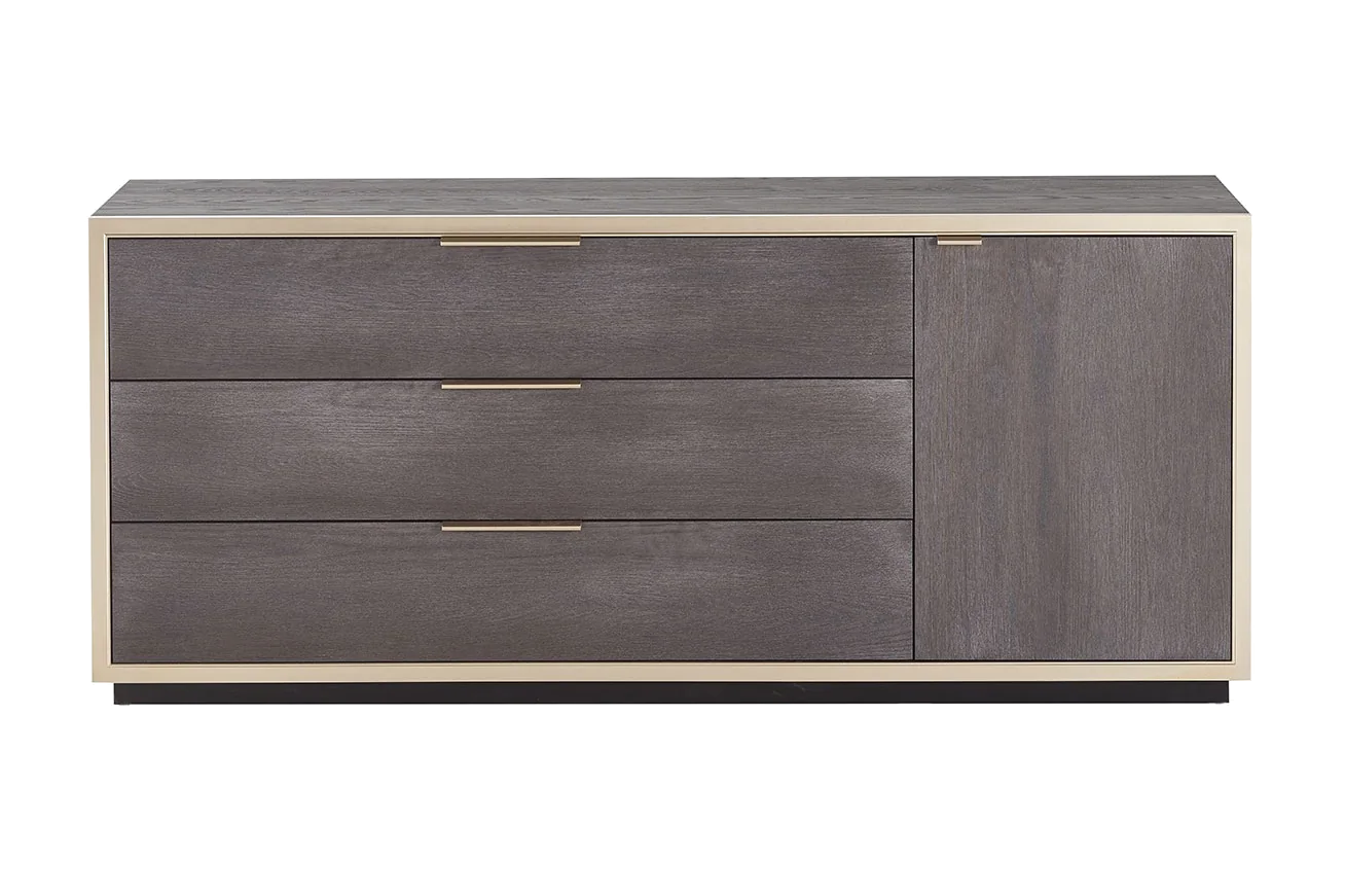 Zenith 1 Door 3 Drawer Dresser/Console